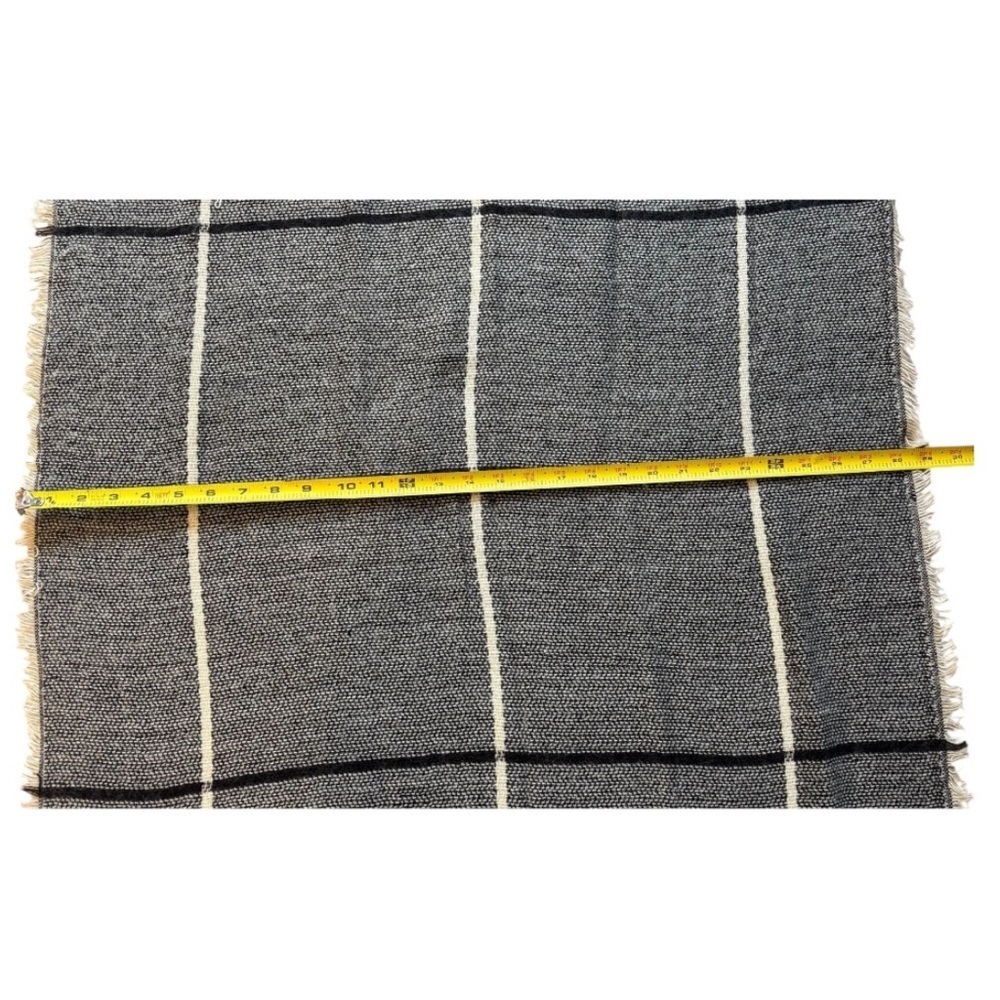NWT Altare Gray & Black Woven Men's Muffler Scarf Size OS - Picture 4 of 5